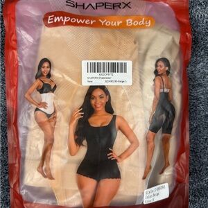 ShaperX Women's Seamless Shapewear Bodysuit Nude Small (A301)